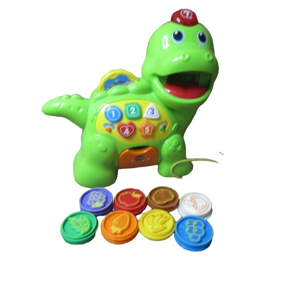vTech Chomp and Count Dino - Complete with all 8 tokens - Picture 1 of 6